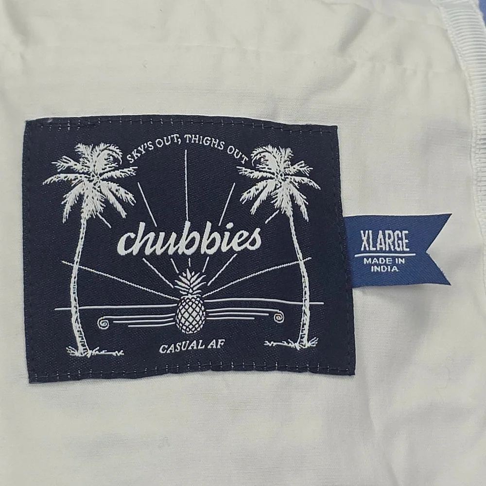 Chubbies Blazer Men's XL Blue Striped Seersucker Dapper Dude Pique NWT